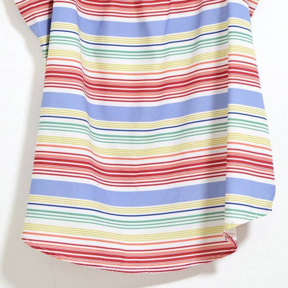Flowy Rainbow Multicolor Striped Tank Top | Size L - Picture 5 of 8